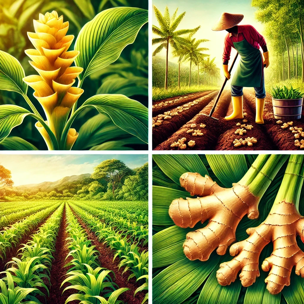 image of ginger crop